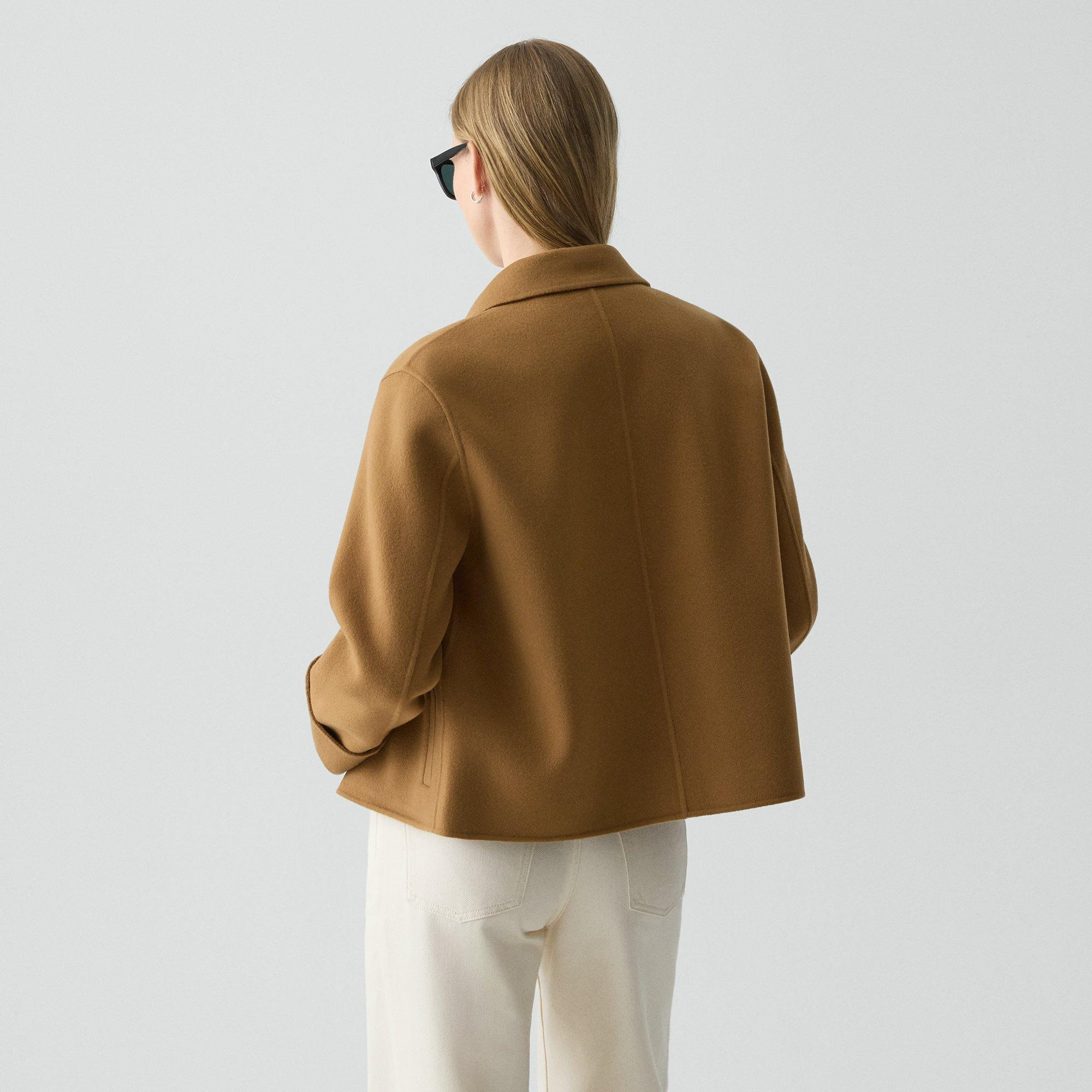 Boxy Cuff Jacket in Double-Face Wool-Cashmere - 4