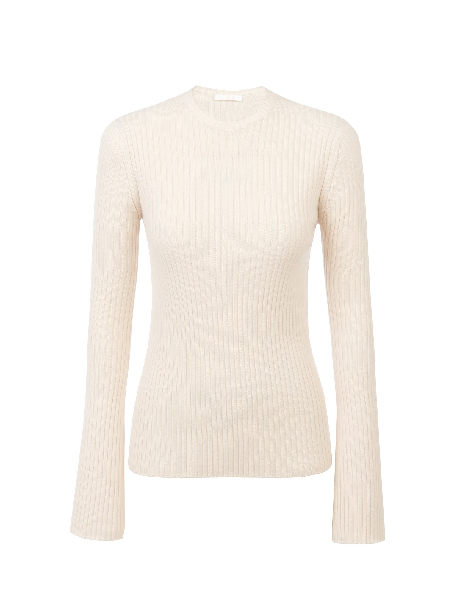 FITTED RIBBED SWEATER - 1