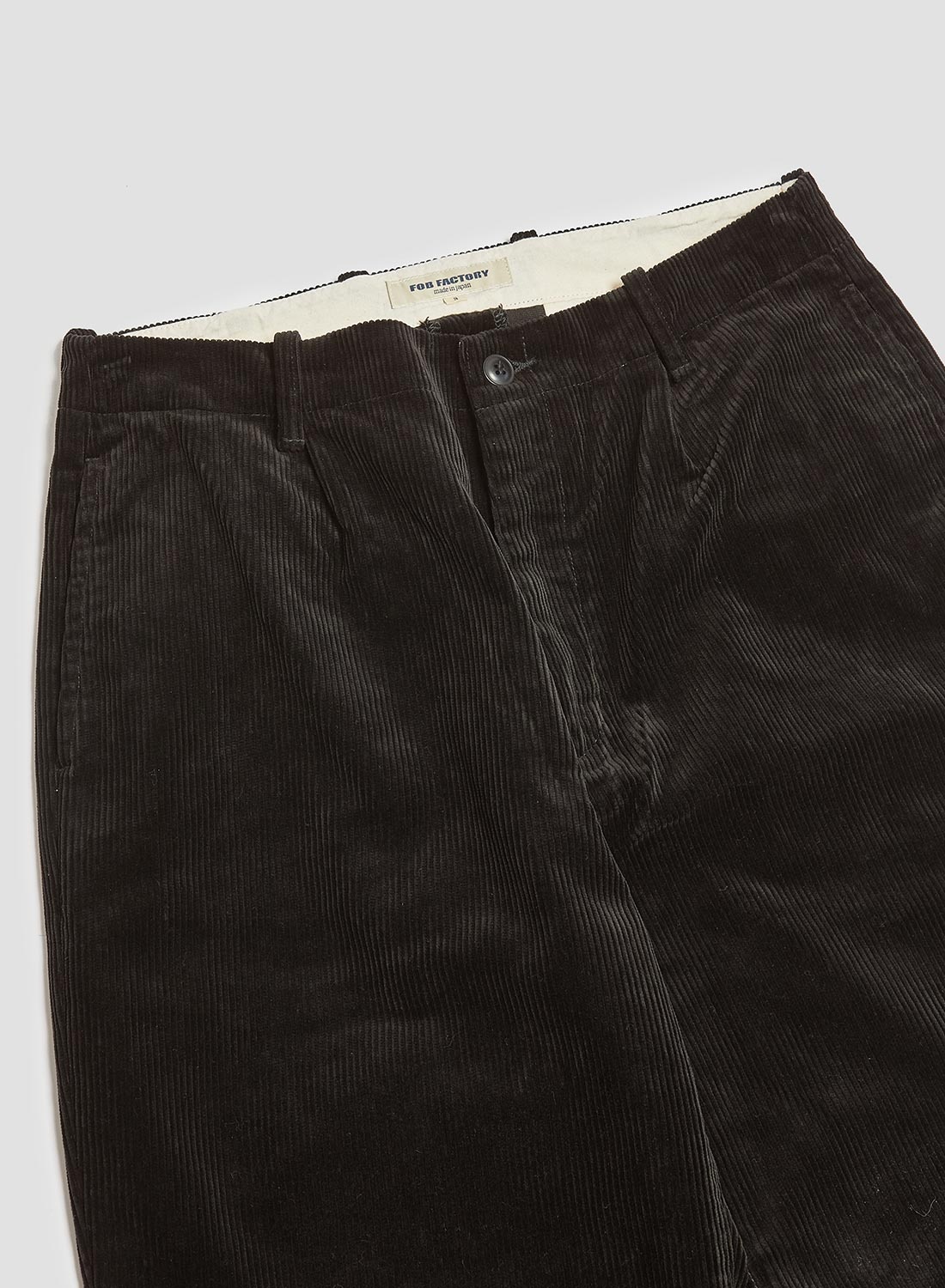 FOB Factory Corduroy Trousers Black - 2