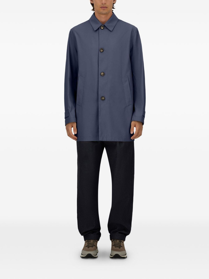 Herno welt-pocket raincoat outlook