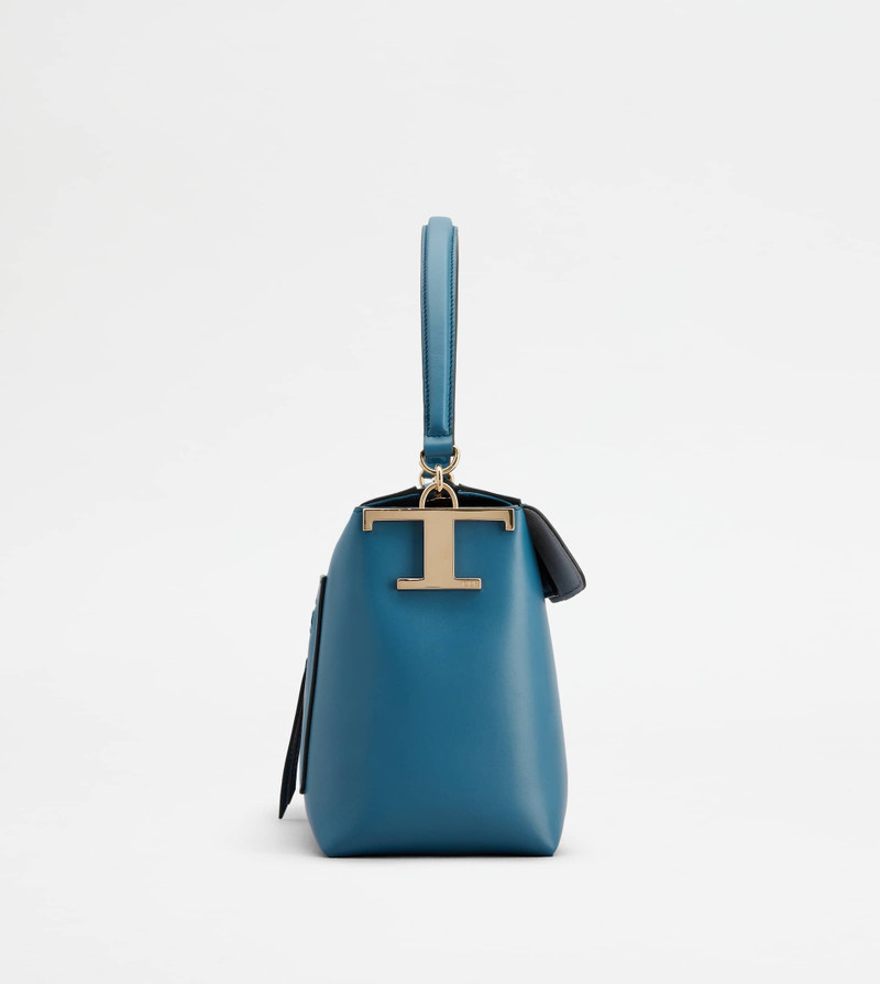 Tod's TOD'S T CASE BAULETTO IN LEATHER SMALL - LIGHT BLUE outlook