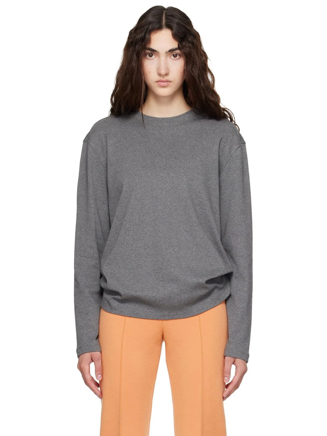 SSENSE Exclusive Gray Maggie Longsleeve T-shirt - 1
