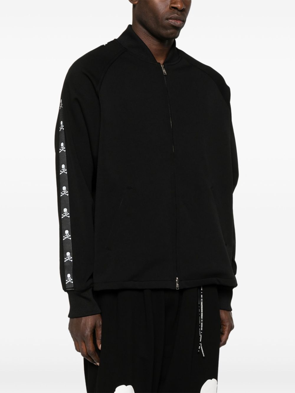 skull-print track jacket - 3