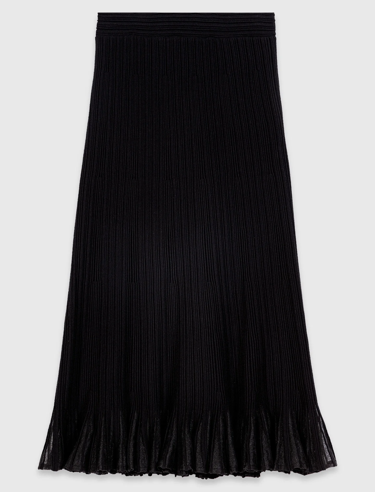 Knit skirt with peplum hem - 1