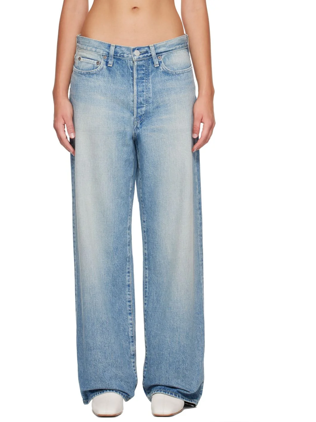 Blue Loose Denim Jeans - 1