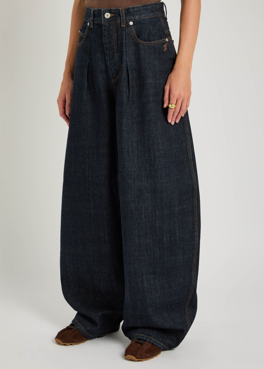 Jacquemus La Ovalo De-nîmes Wide Barrel-leg Jeans - 2