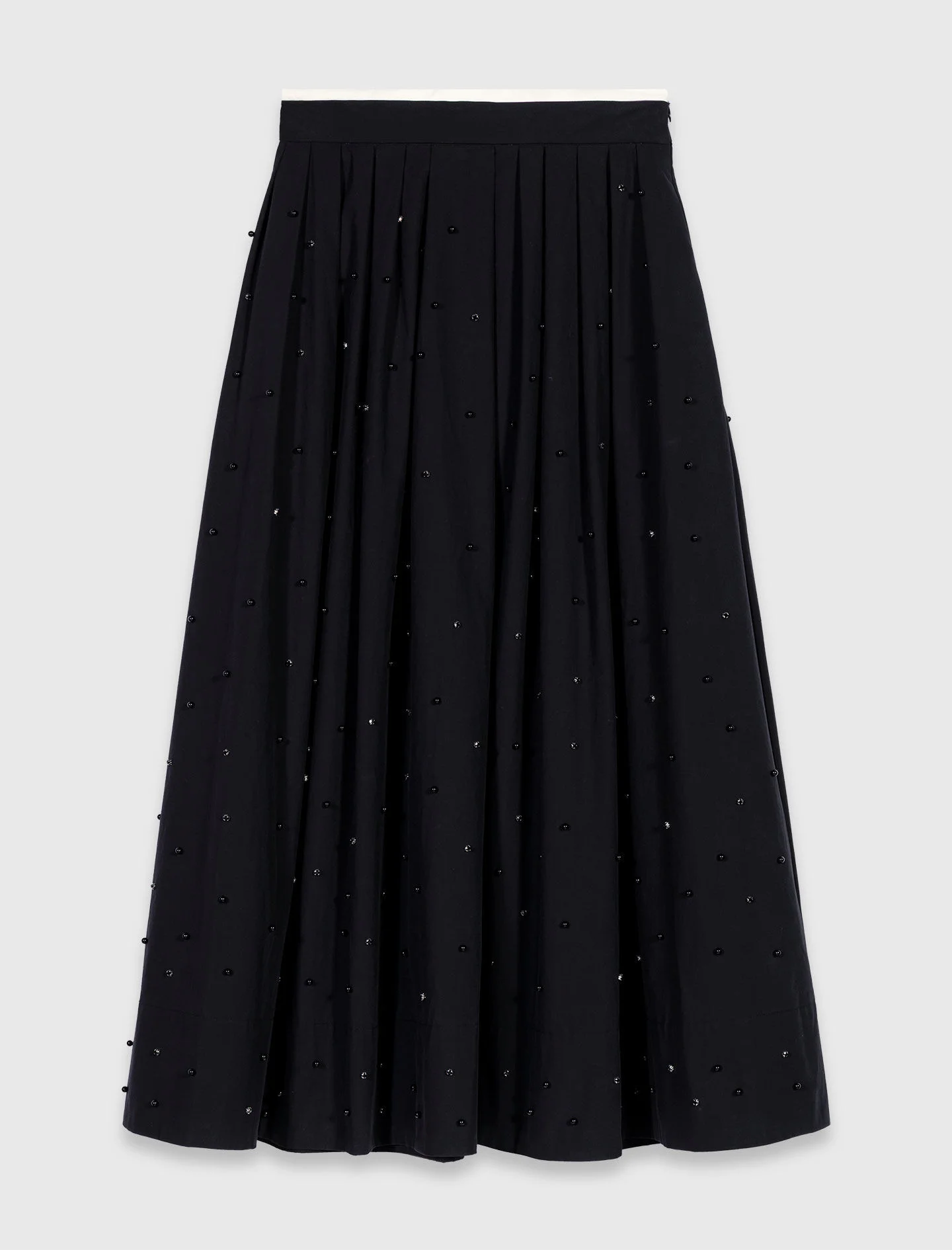 Long beaded and rhinestone skirt - 1