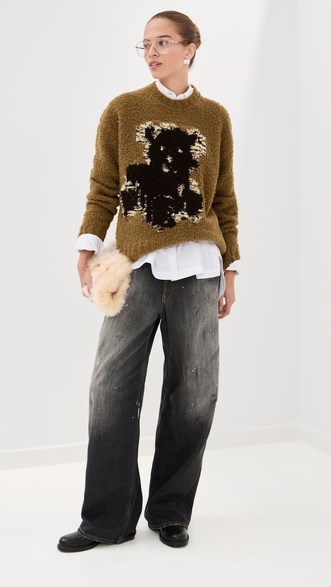 Teddy Animation Crewneck Sweater - 4
