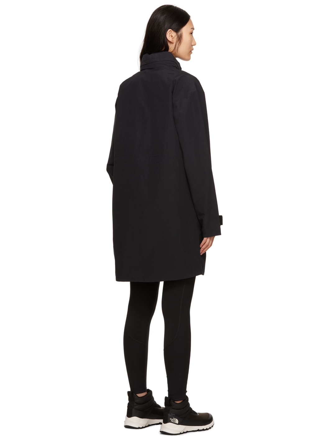 Black M66 Tech Trench Coat - 3
