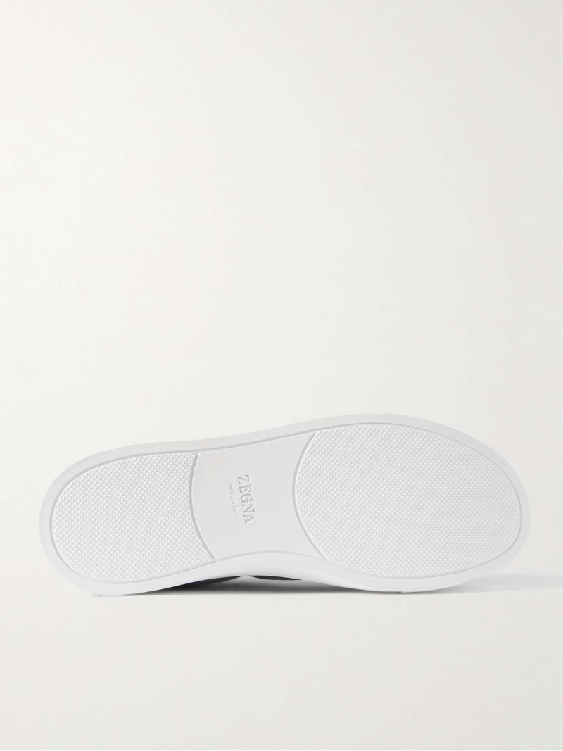 ZEGNA Triple Stitch Suede Sneakers outlook