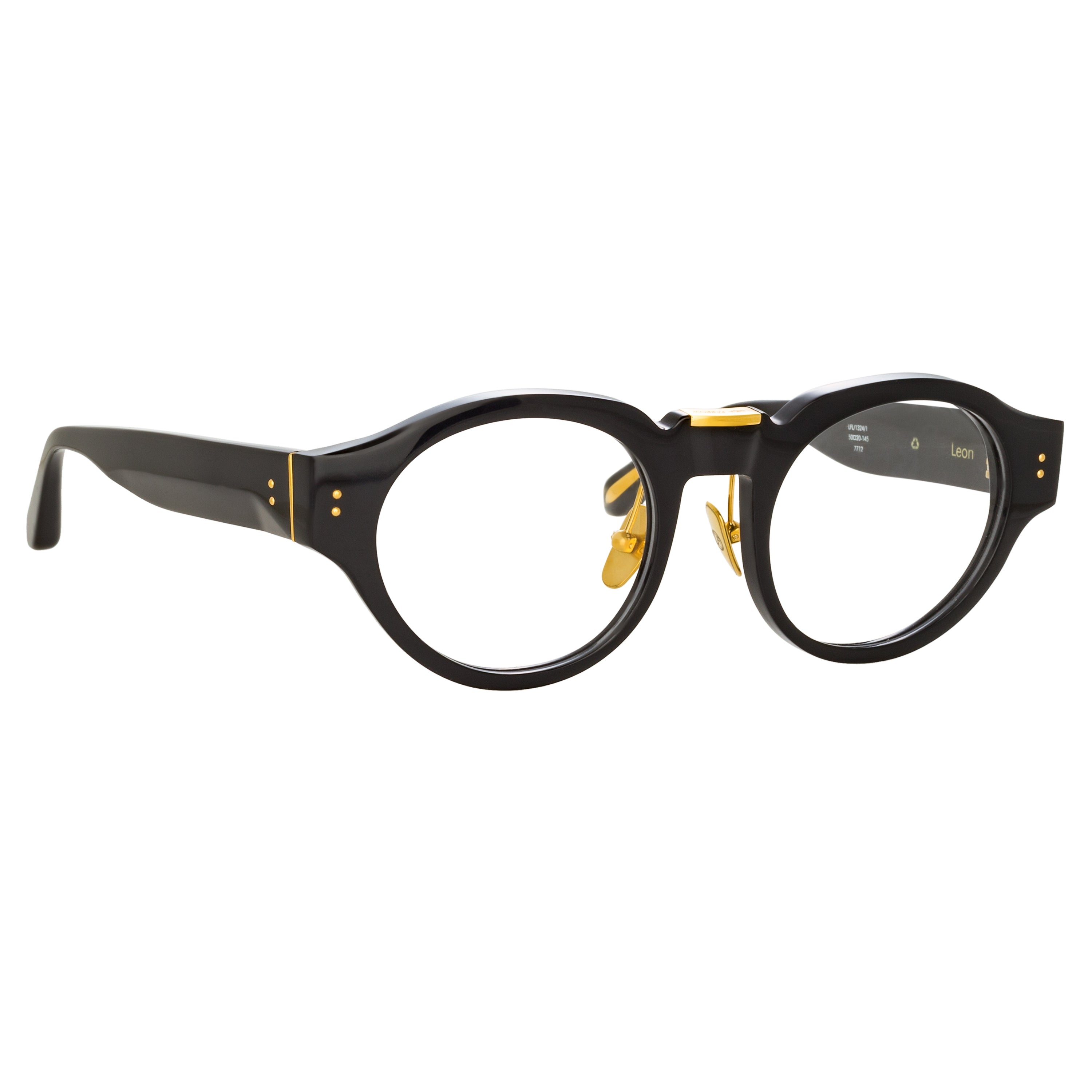 LEON ANGULAR OPTICAL FRAME IN BLACK - 3