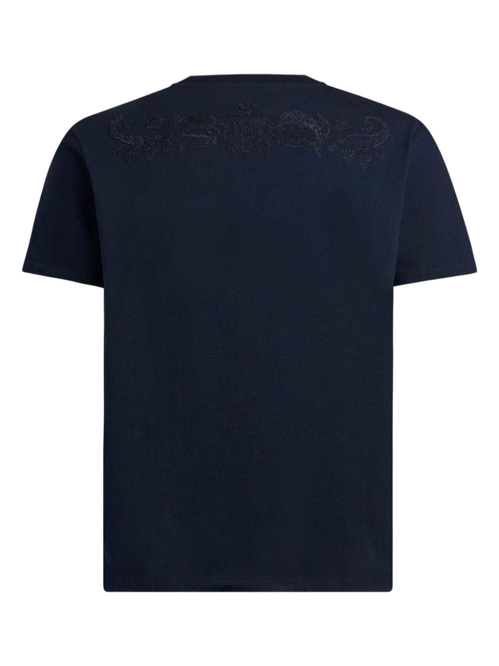 logo-embroidered cotton T-shirt - 6