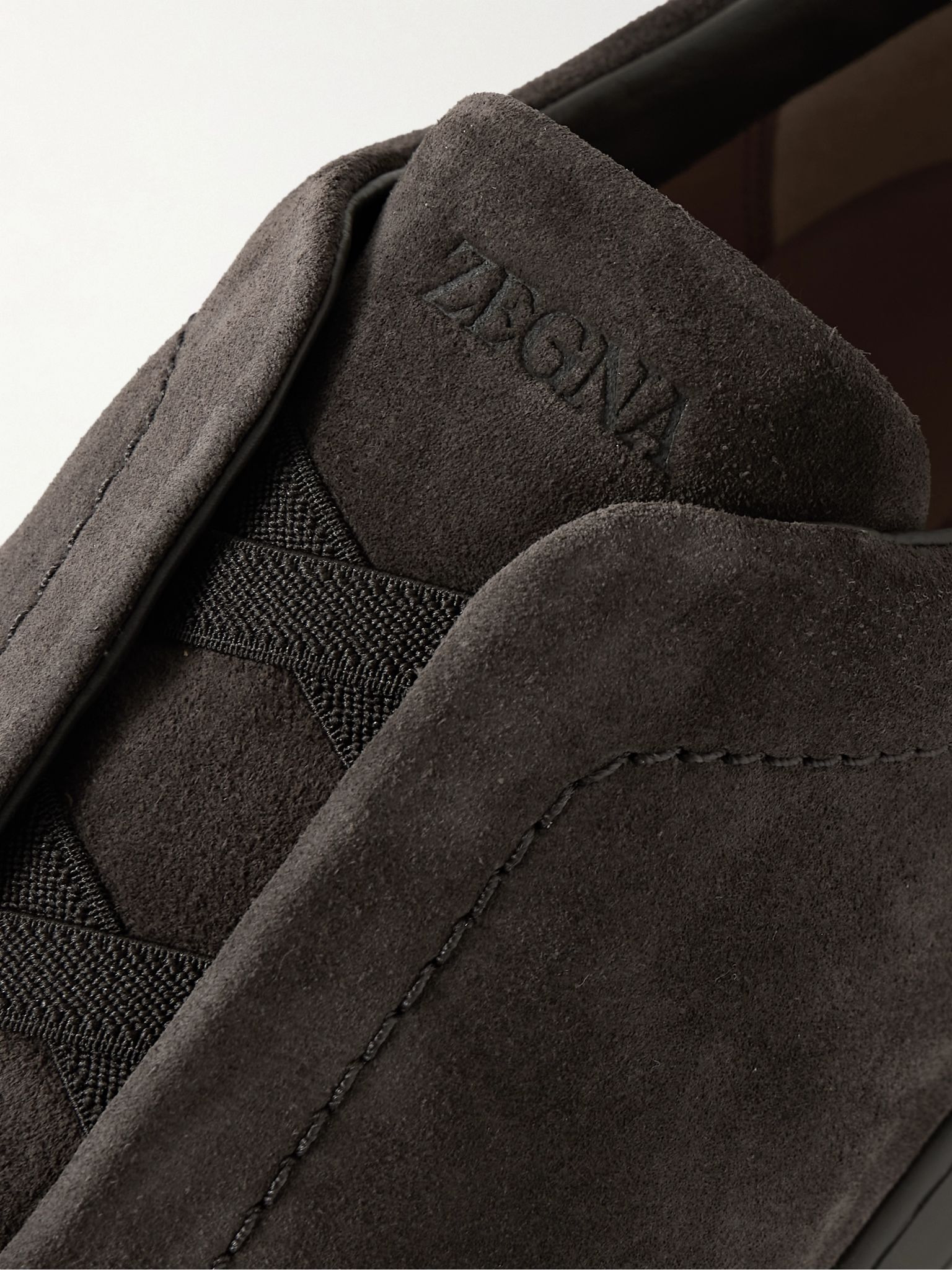Triple Stitch™ Suede Slip-On Sneakers Dark brown - 6