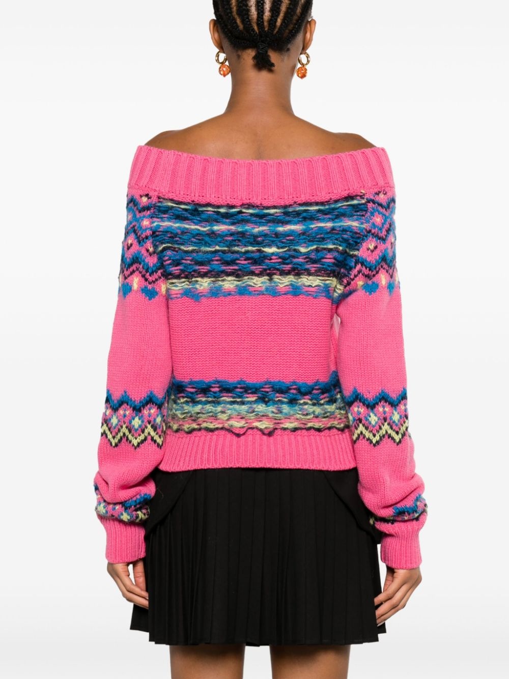 Tako Nordic off-shoulder jumper - 4