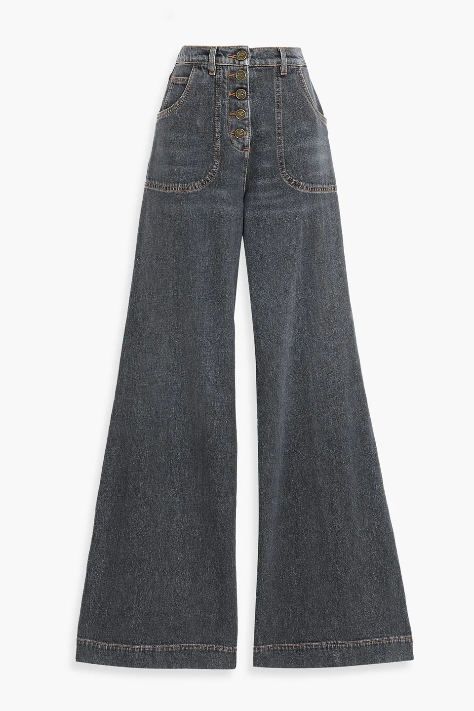 High-rise flared jeans - 1