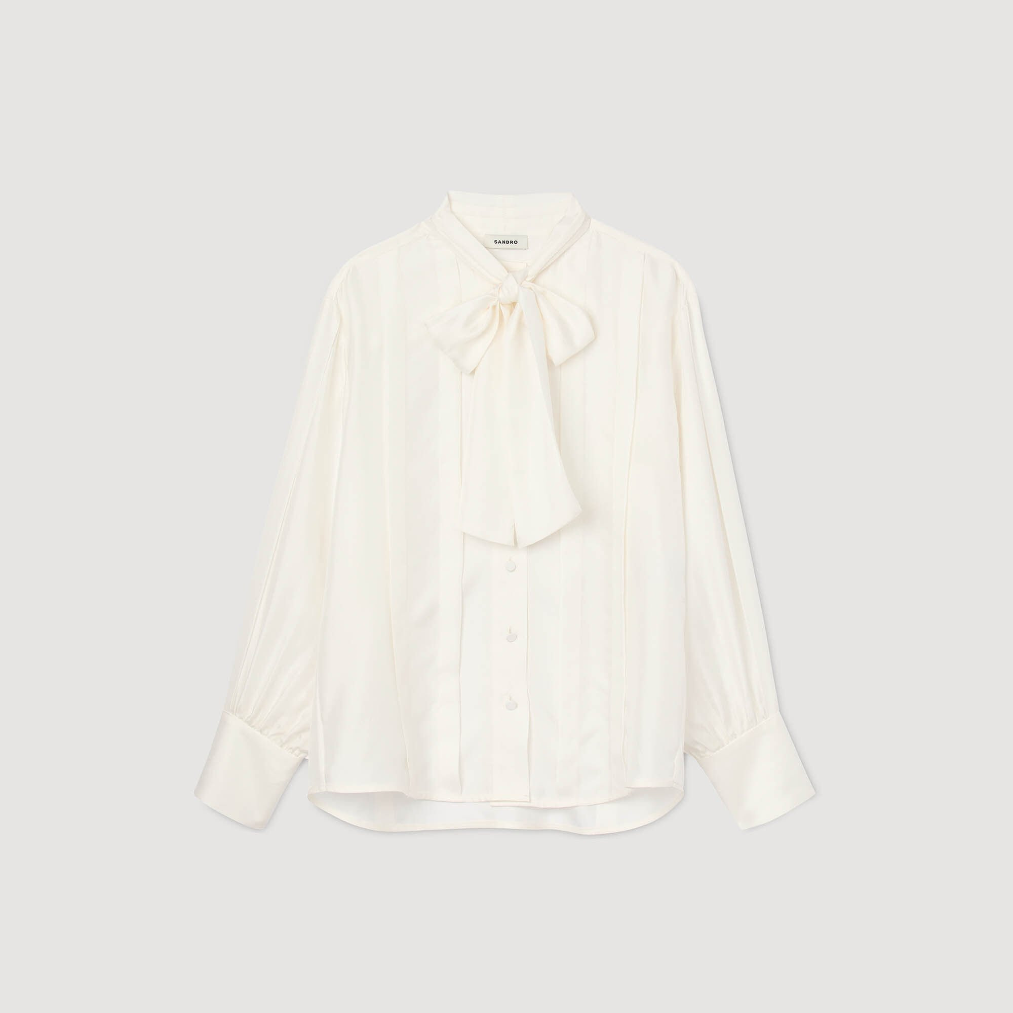 SILK LAVALLIÈRE SHIRT - 7