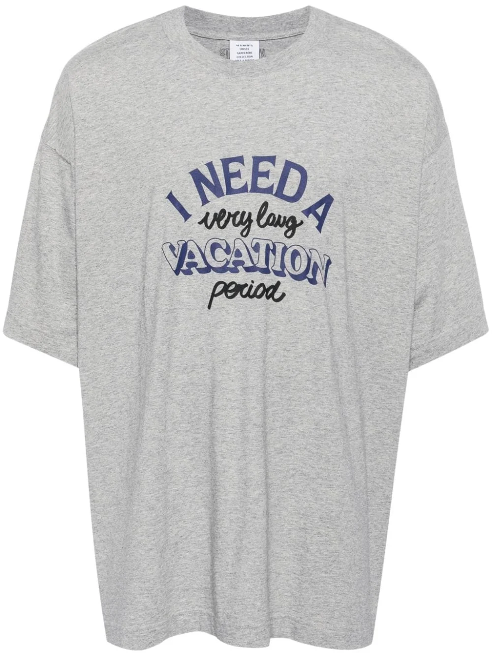 slogan-print cotton T-shirt - 1