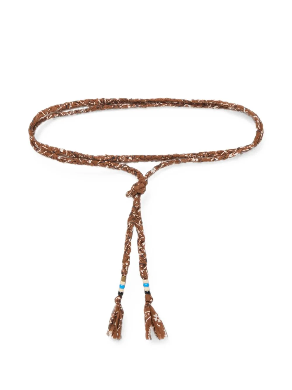 braided bandana-print belt - 1