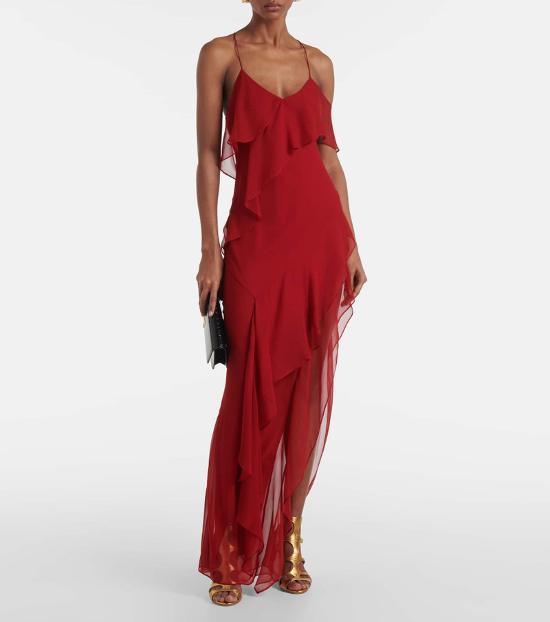 THE SEI Ruffled silk chiffon gown outlook