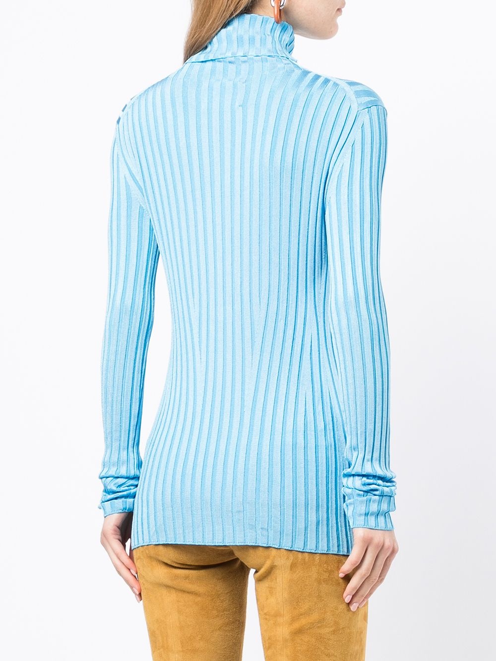 Rhea roll-neck ribbed knit jumper - 4