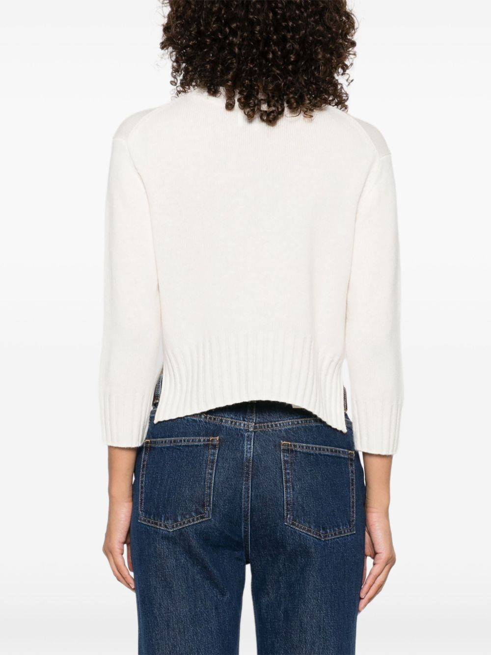 Mora Lds round-neck cropped sweater - 4