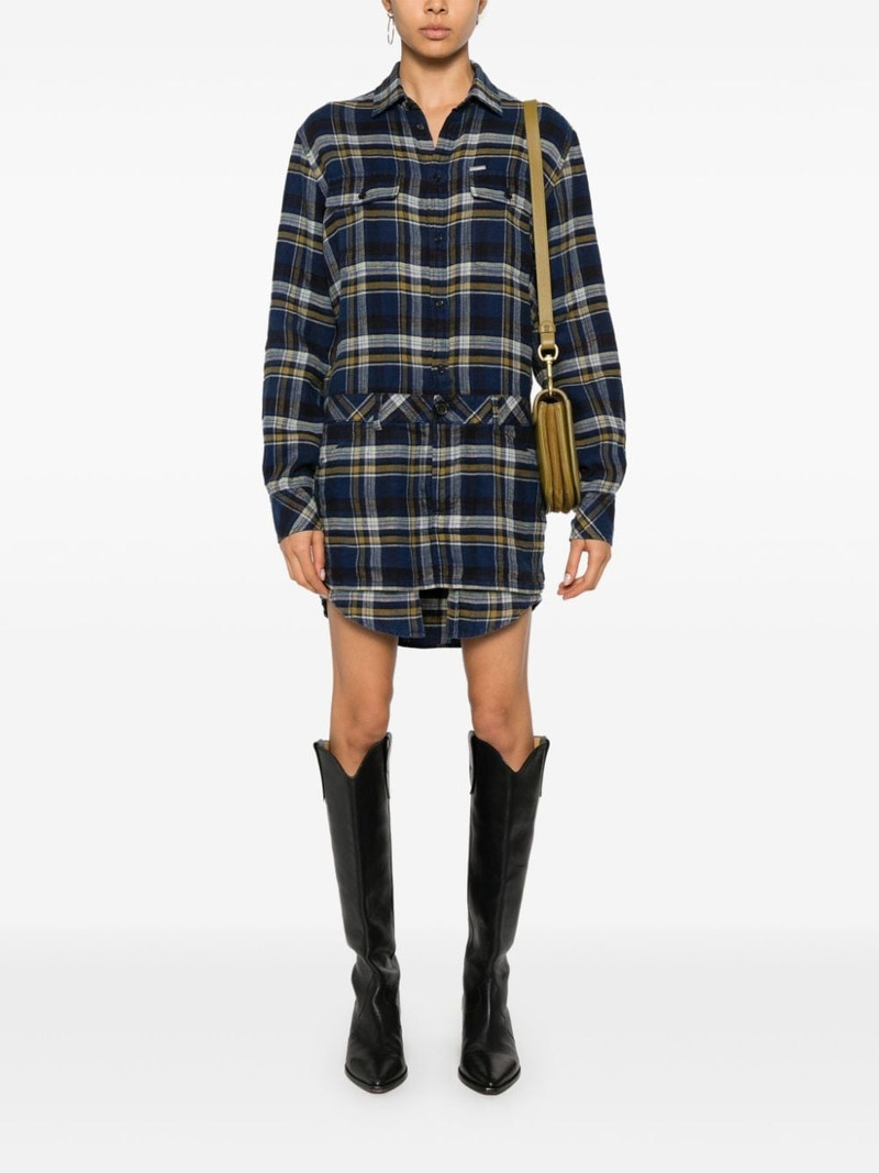 DSQUARED2 plaid-check mini dress outlook