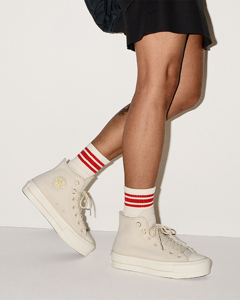 Chuck Taylor All Star Lift Platform Glam Leather 10
