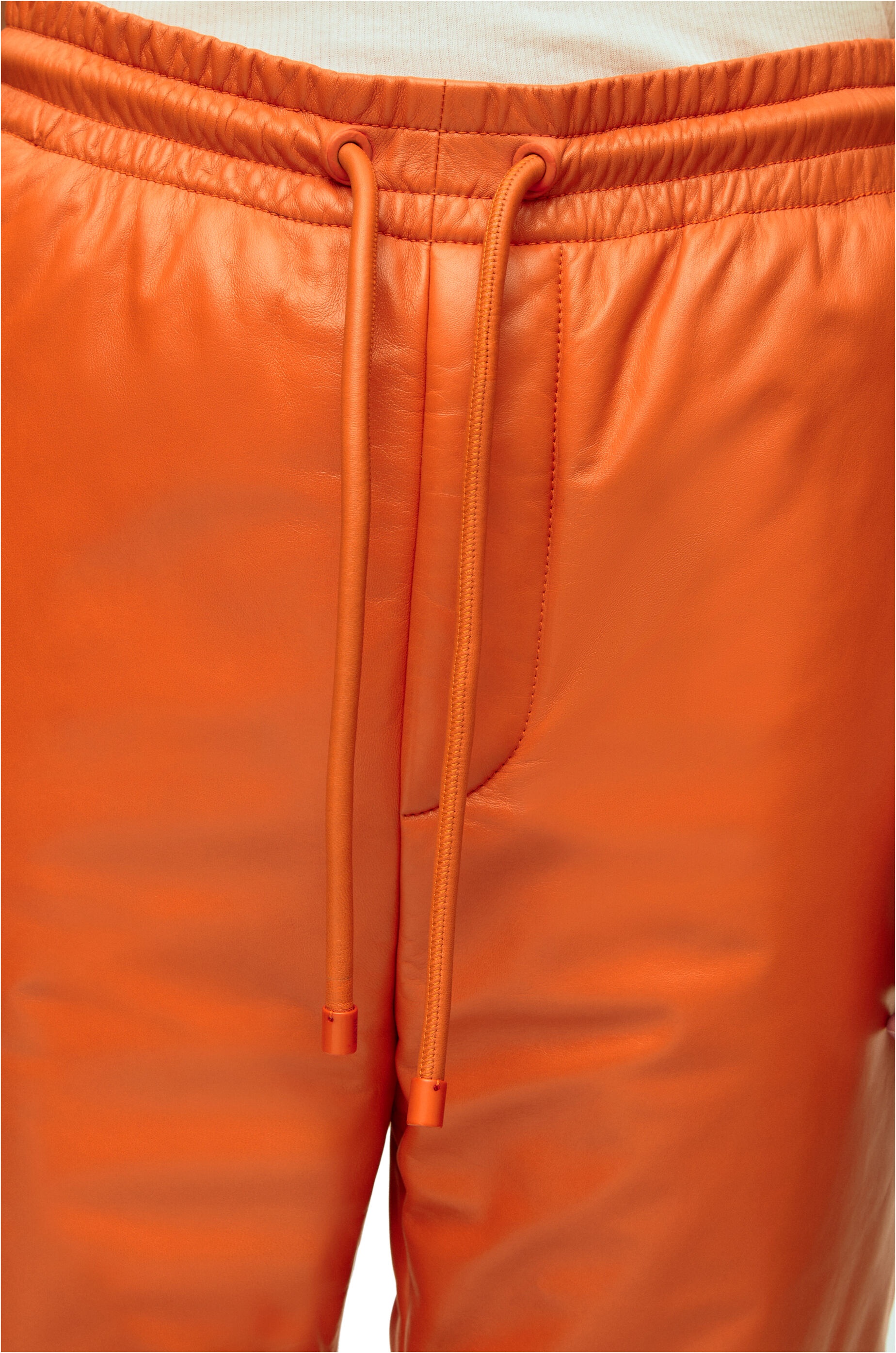 Puffer jogging trousers in nappa - 5