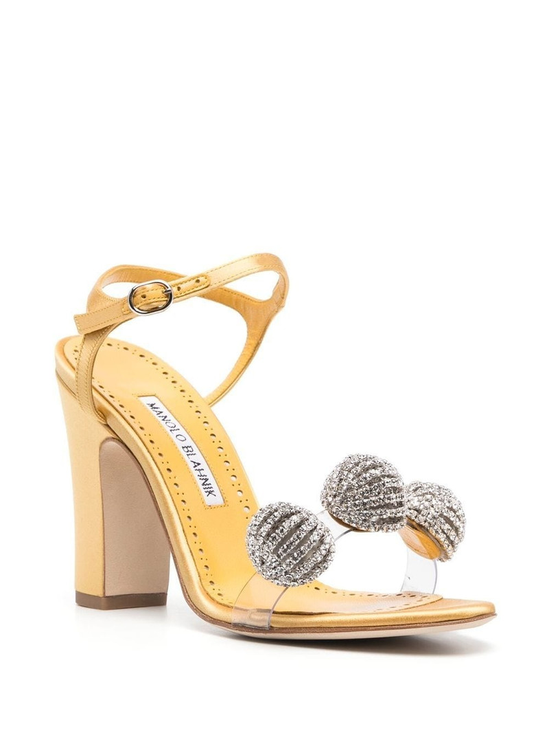Manolo Blahnik Ostria 90mm star-embellished sandals outlook