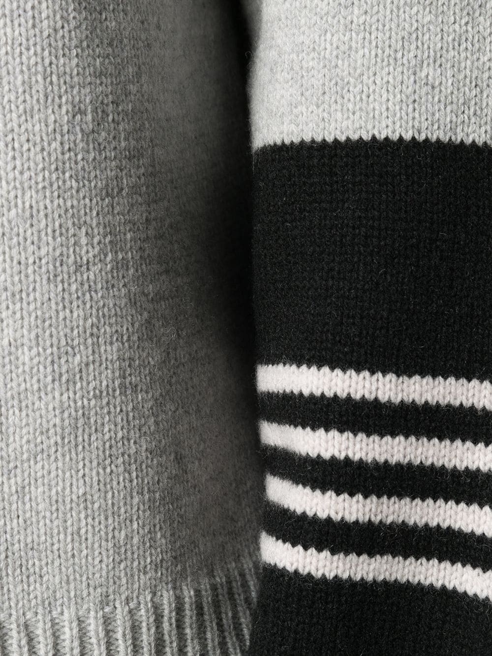 stripe-detail knitted jumper - 5