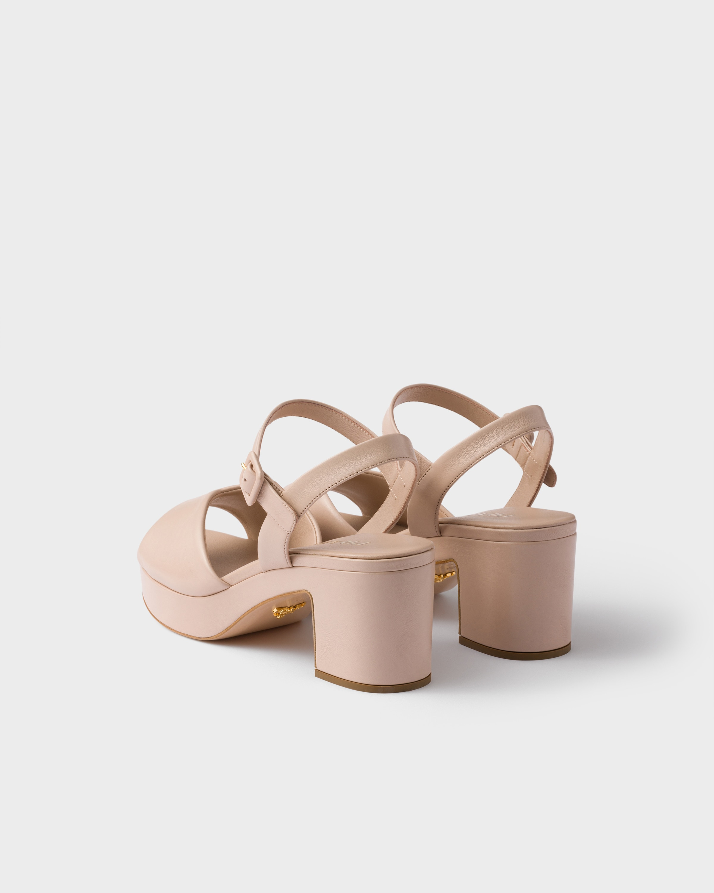 Padded nappa leather sandals - 4
