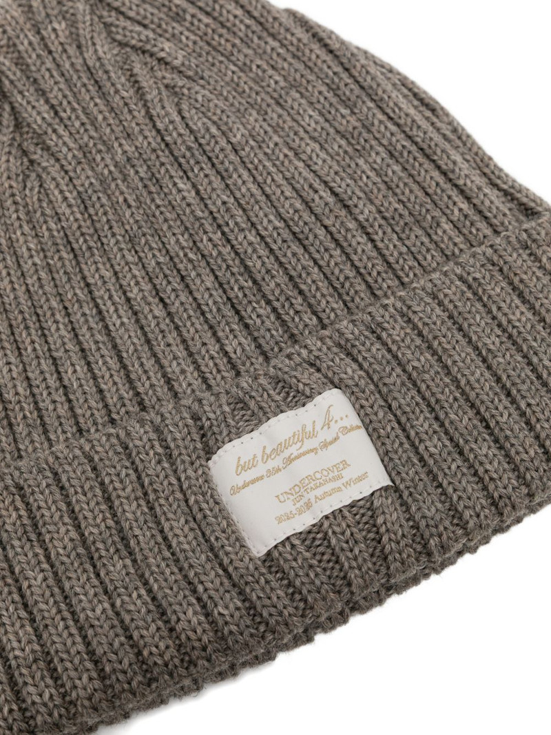 logo-patch beanie hat 3