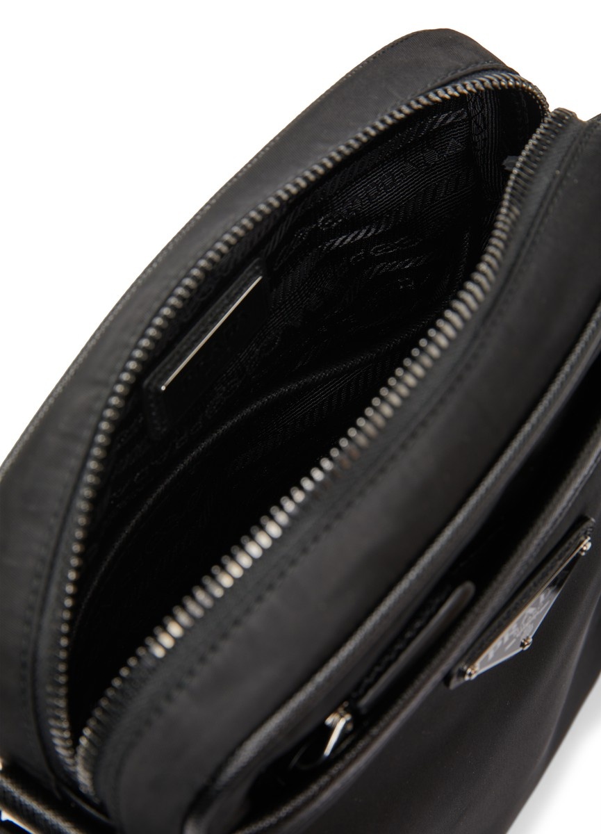 Re-Nylon and Saffiano leather shoulder bag - 5