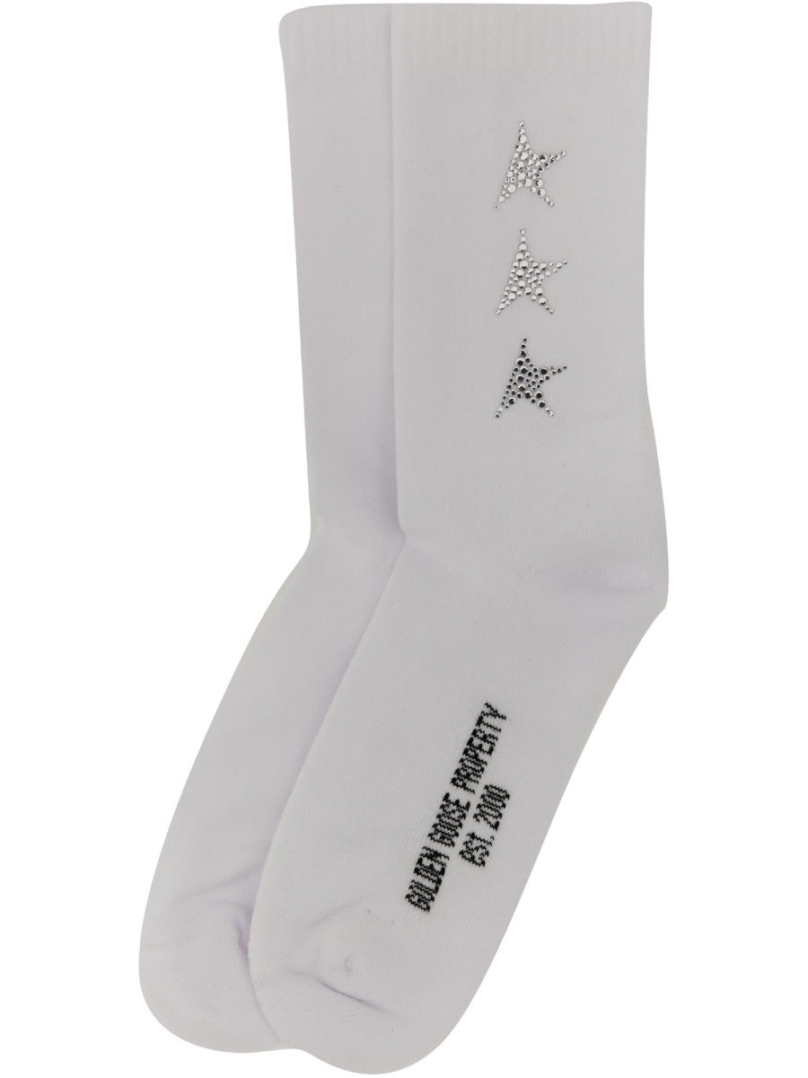 Golden Goose Women Socks With Logo - 2