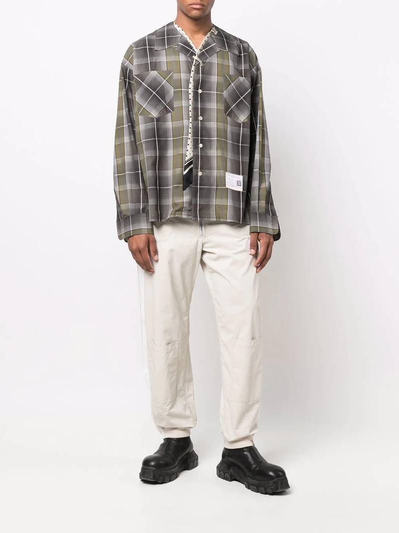 Maison MIHARAYASUHIRO zip-detail straight leg trousers outlook