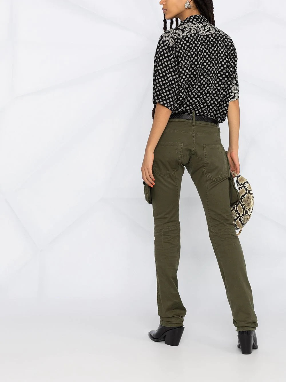 cargo patch pocket trousers - 6