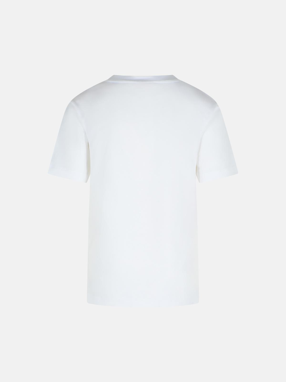 WHITE COTTON T-SHIRT - 3