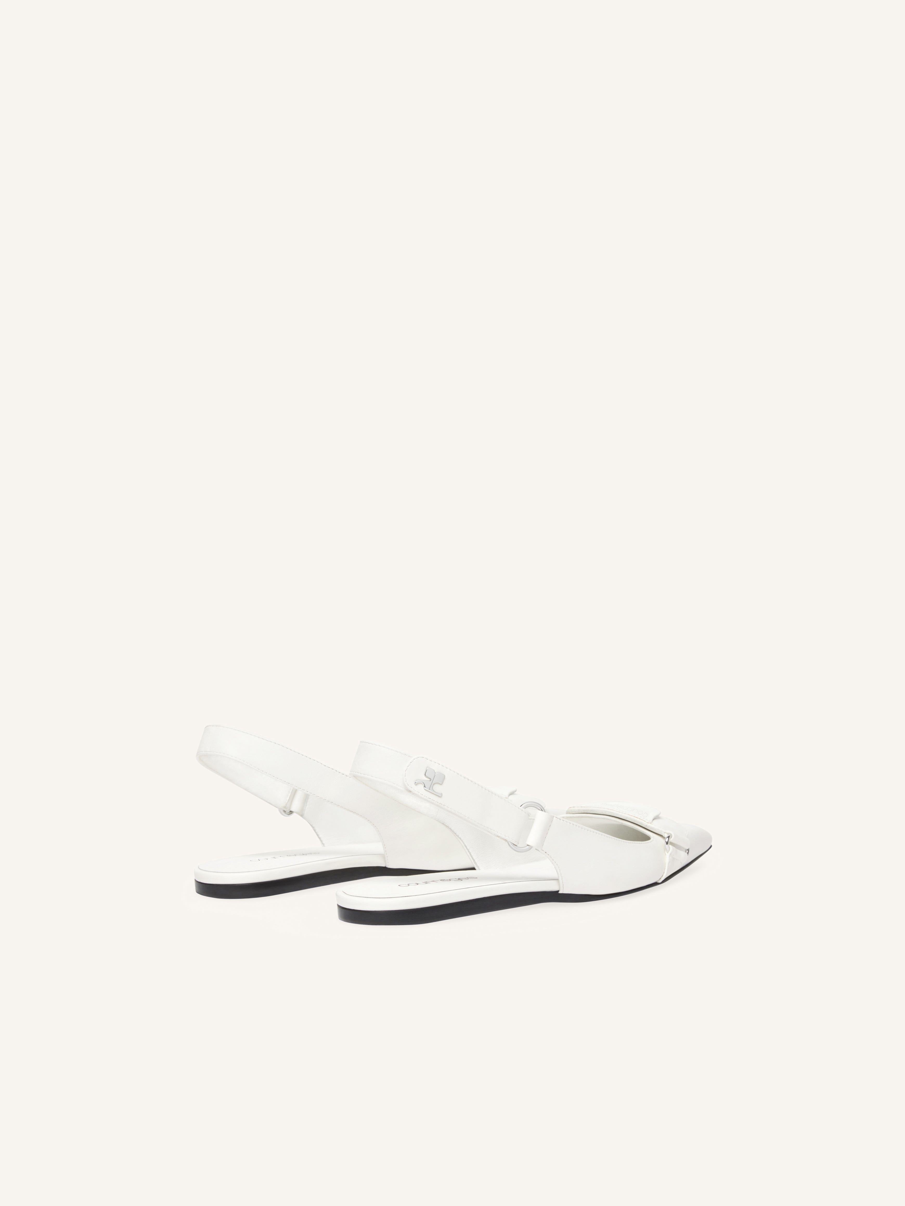 RACER LEATHER SLINGBACK BALLERINAS - 3