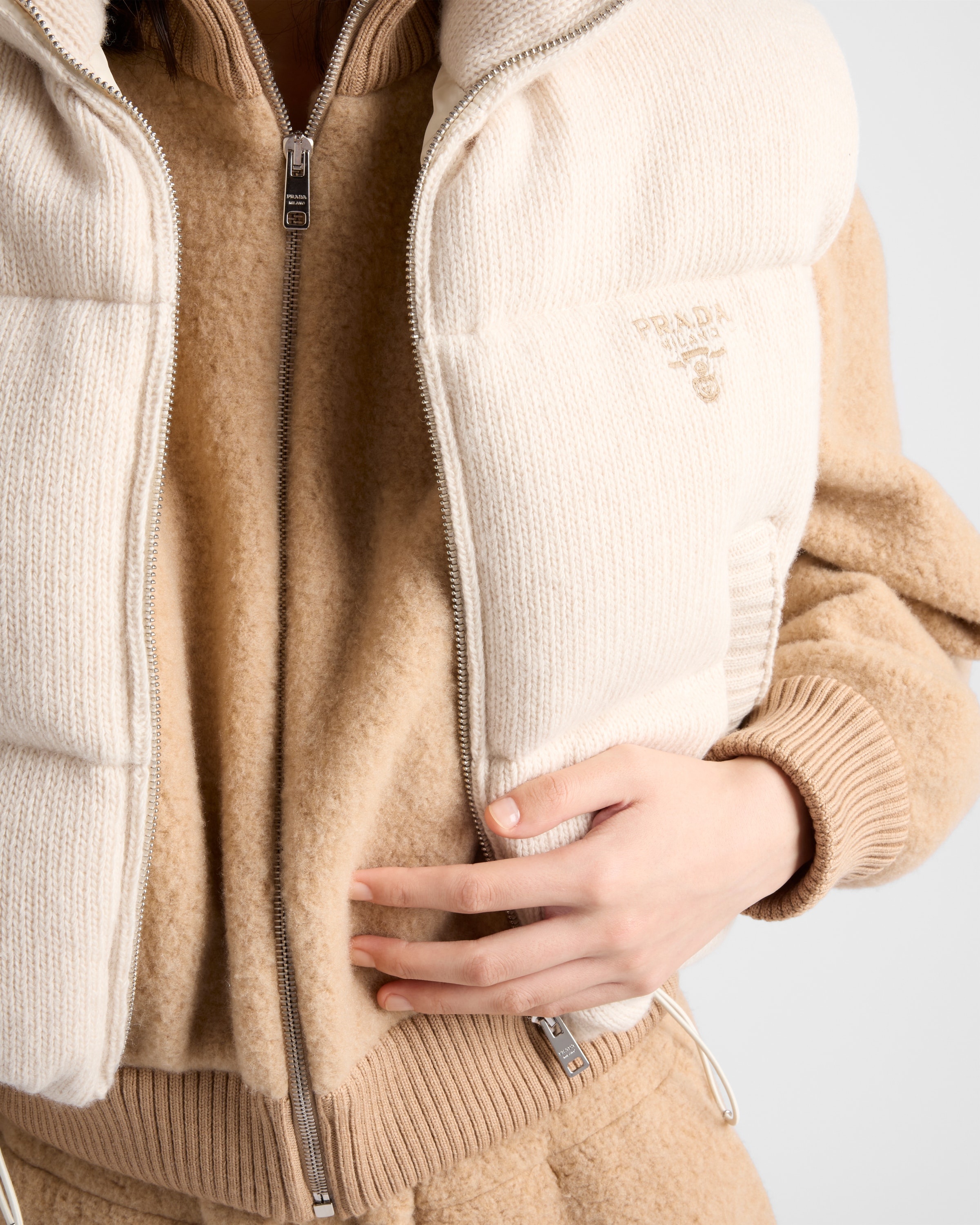 Wool and cashmere down vest - 3