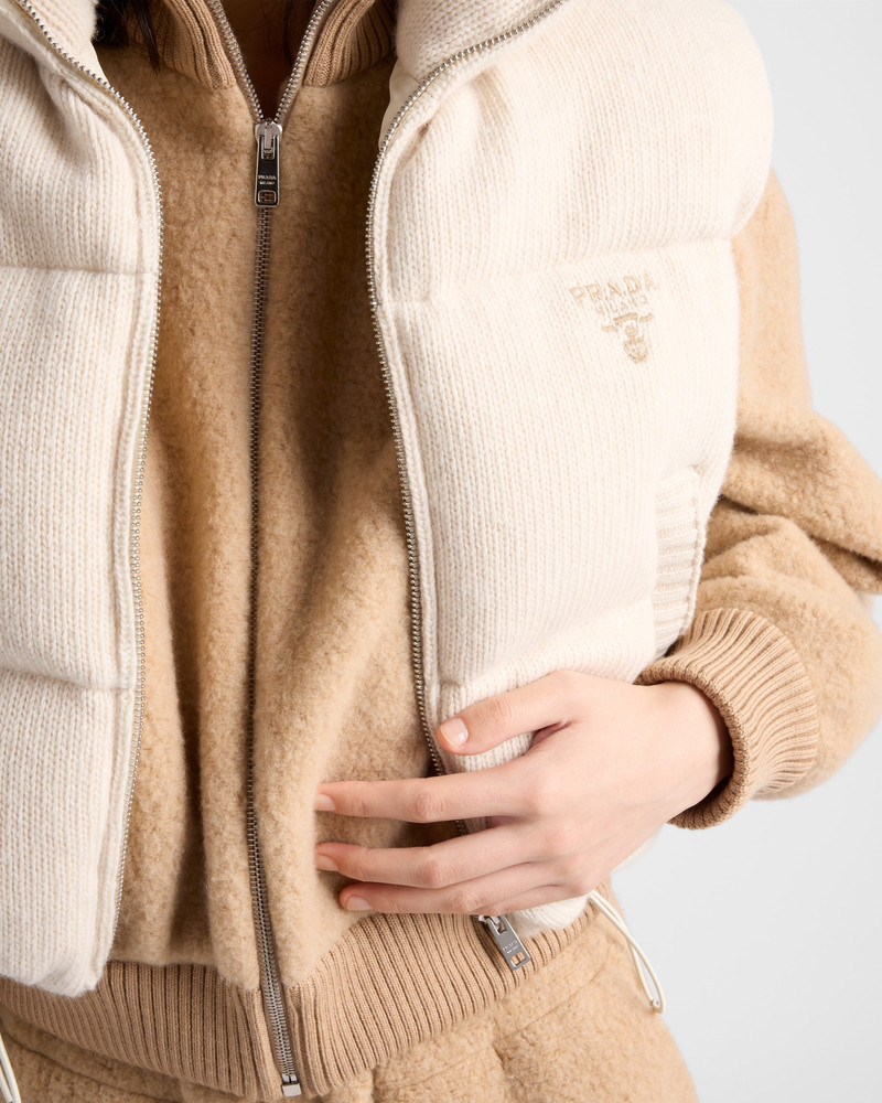 Wool and cashmere down vest 3