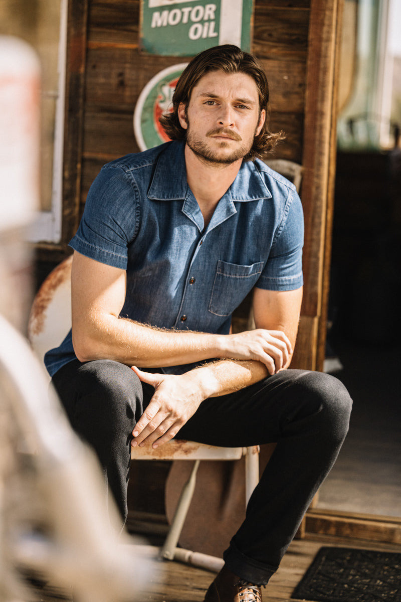 HIROSHI KATO The Wrench 7 oz Denim - Light Indigo outlook