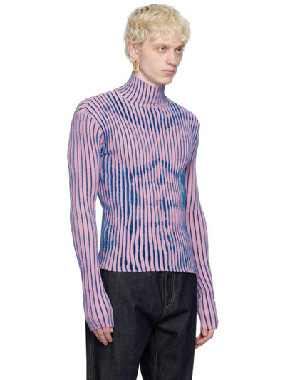 Jean Paul Gaultier Pink Striped Sweater outlook