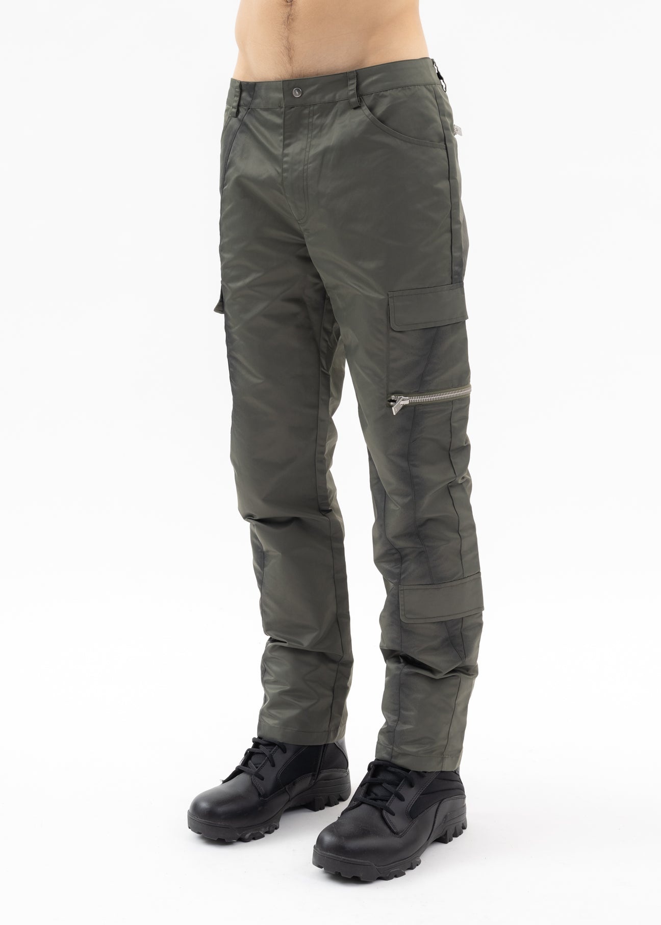 KHAKI CLANDESTINE CARGO TROUSERS - 1