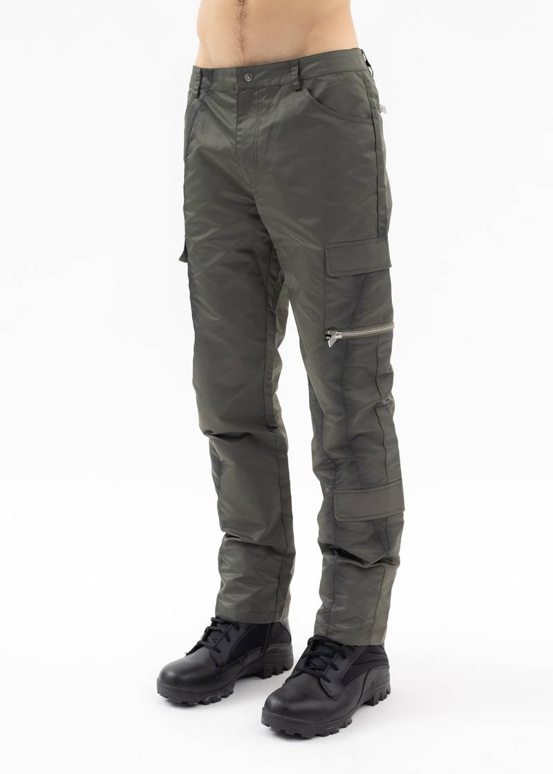 KHAKI CLANDESTINE CARGO TROUSERS 1