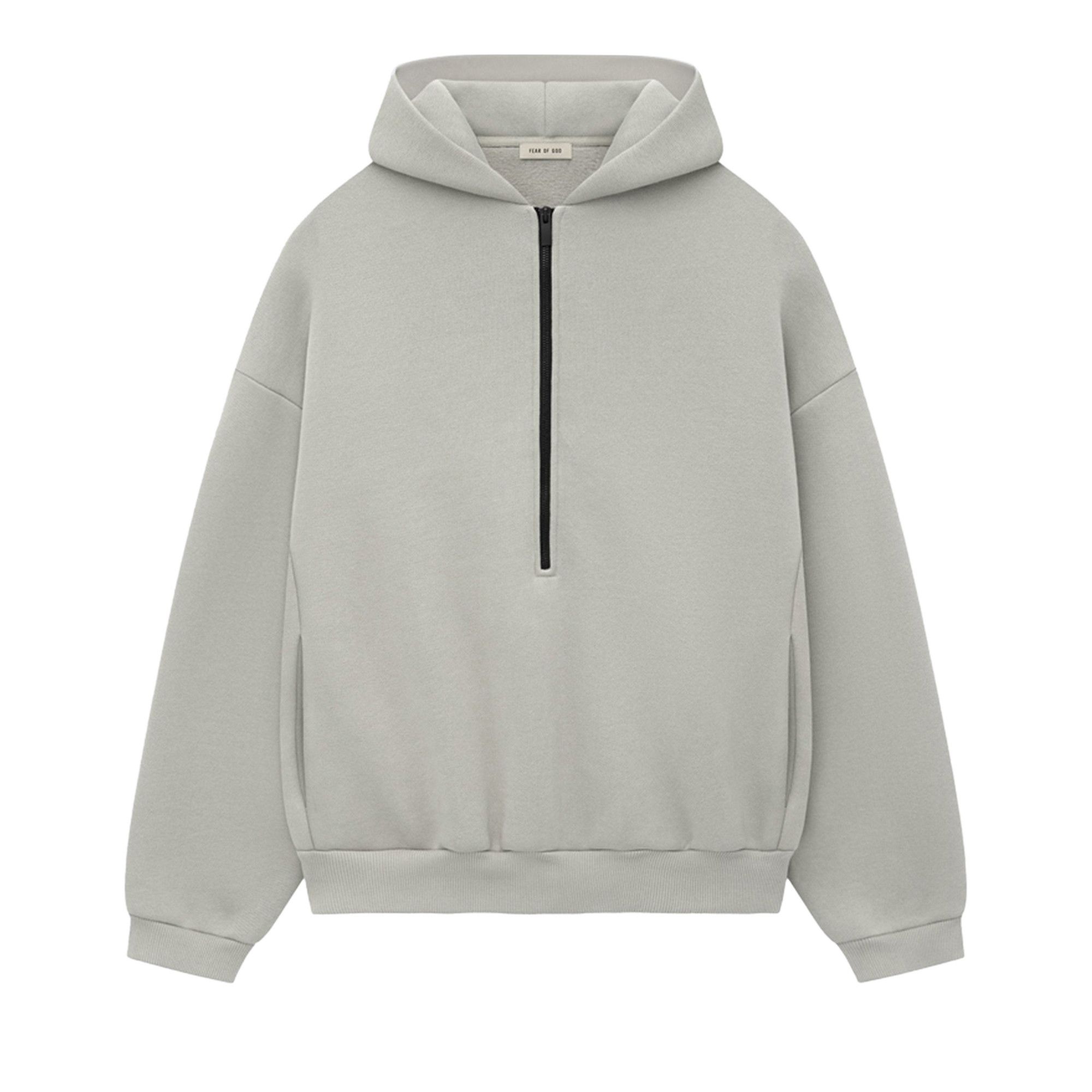 Fear of God Eternal Half Zip Hoodie 'Dove Grey' - 1