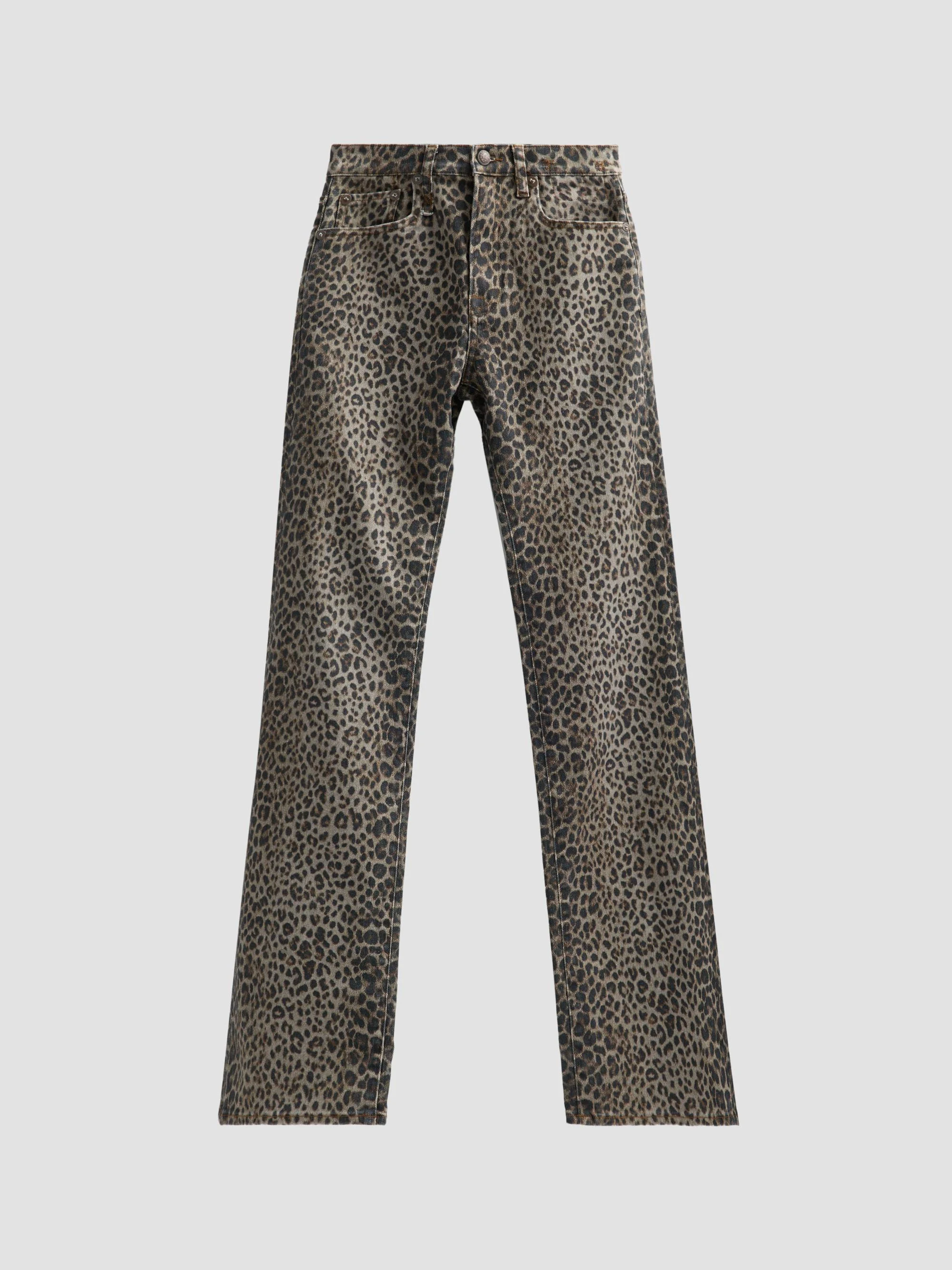 Women's Jane Cheetah Print Slim Jeans - Classic Cheetah Brown - 1