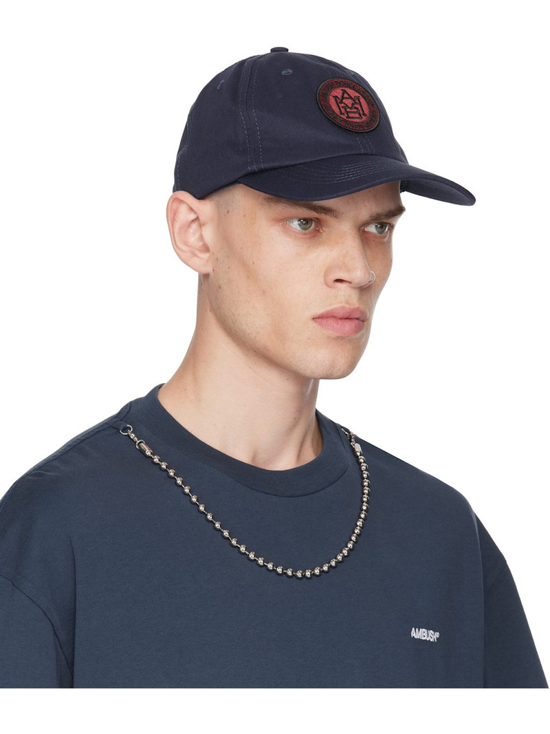 Ambush Navy Circle Logo Baseball Cap outlook