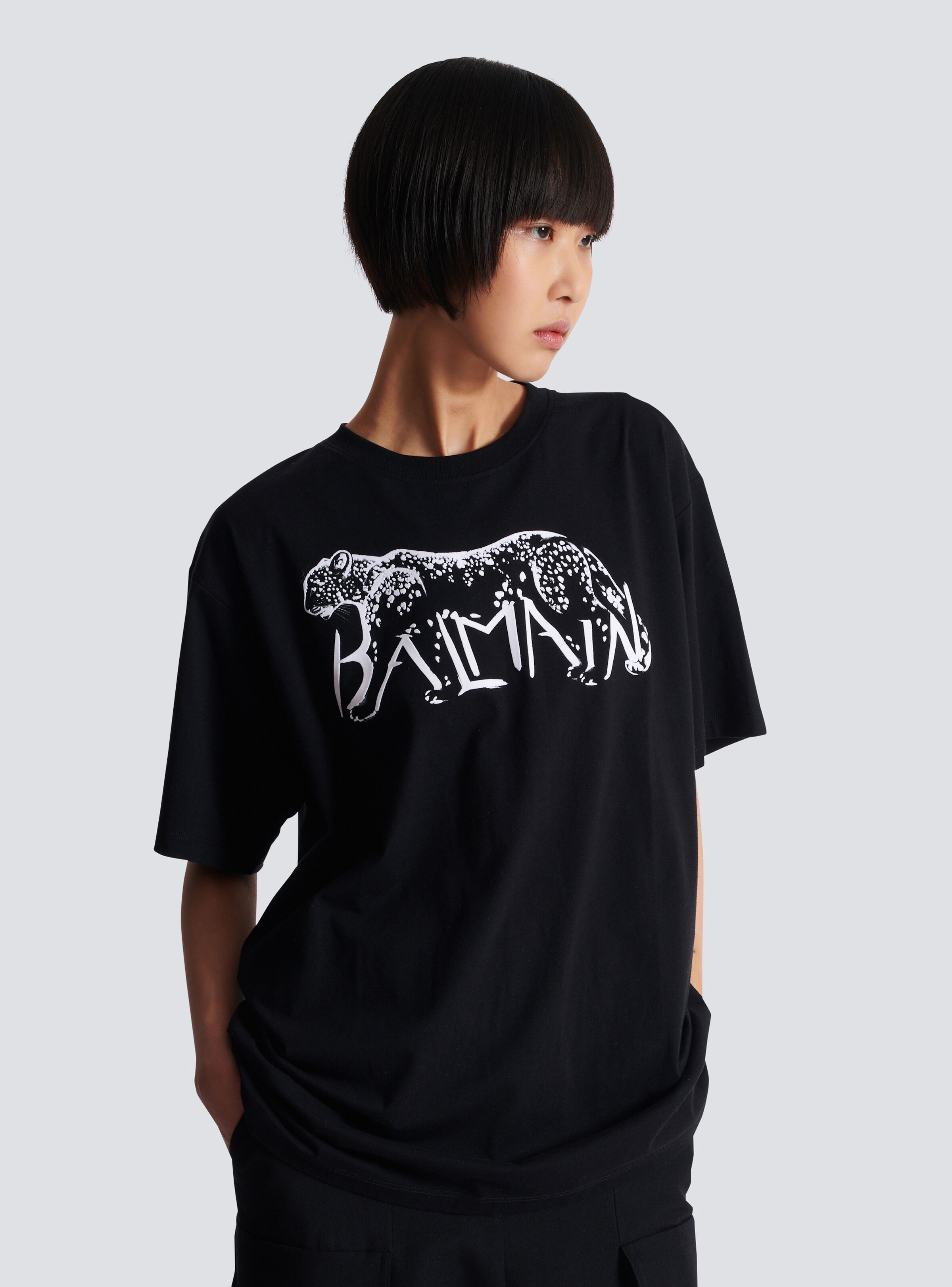 T-shirt with leopard print - 6