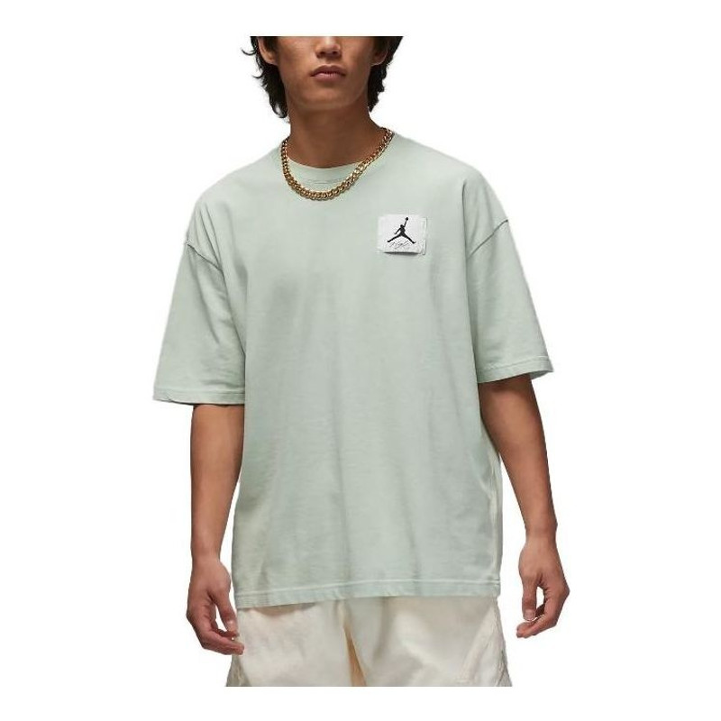 Air Jordan Flight Essential Logo OverSize T-shirt 'Light Green' DZ0605-321 - 1