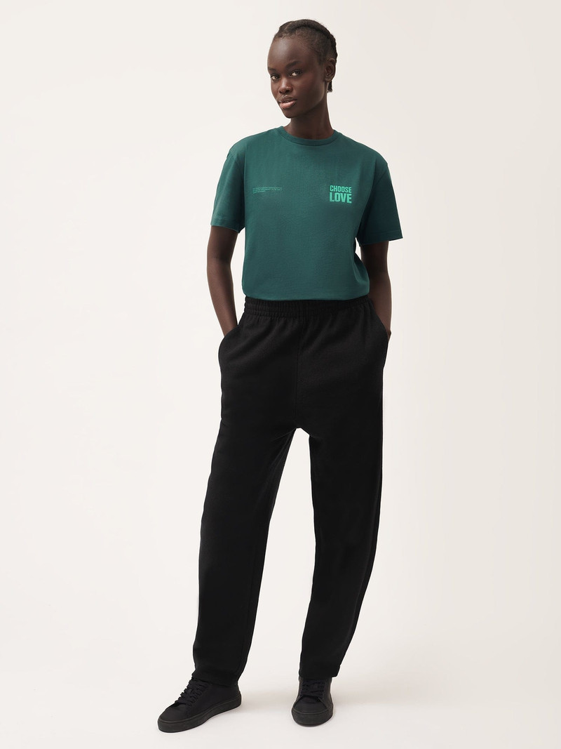 Womens Choose Love Midweight T-Shirt - Foliage Green 4